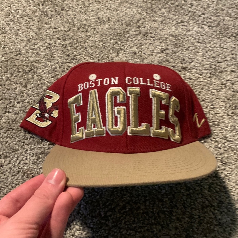 Boston College Eagles SnapBack hat zephyr red and gold